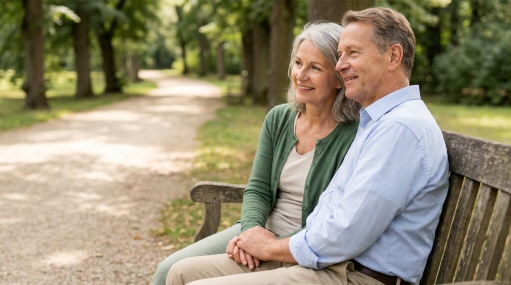 Spiralförmige Holztreppe führt nach oben in helles Licht, symbolisiert Vertrauensaufbau.